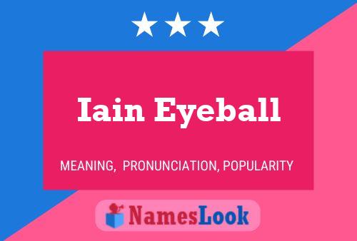 Постер имени Iain Eyeball