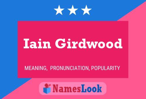 Постер имени Iain Girdwood