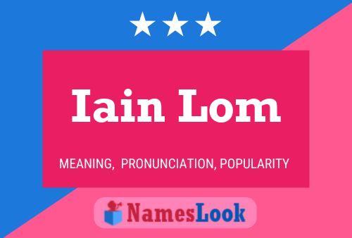 Постер имени Iain Lom