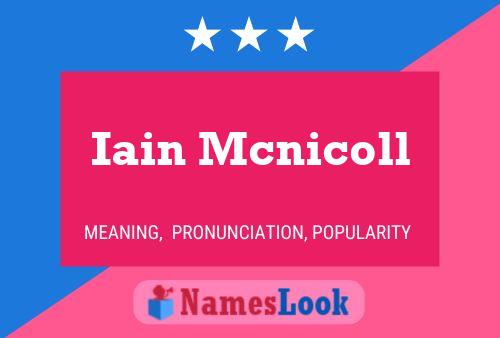 Постер имени Iain Mcnicoll