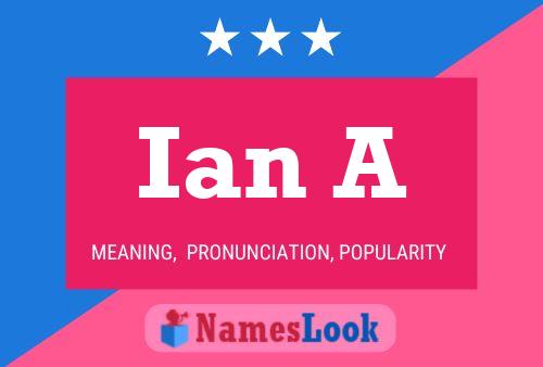 Постер имени Ian A