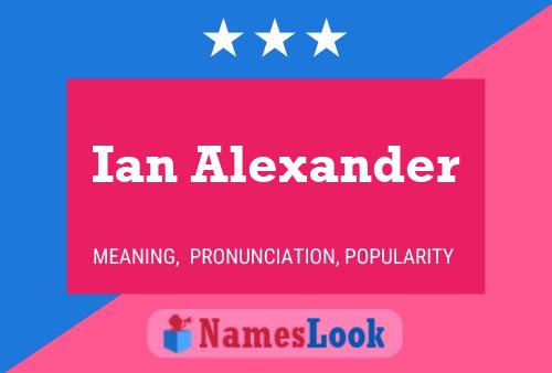 Постер имени Ian Alexander