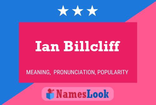 Постер имени Ian Billcliff