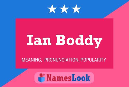 Постер имени Ian Boddy