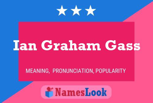 Постер имени Ian Graham Gass