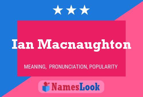 Постер имени Ian Macnaughton