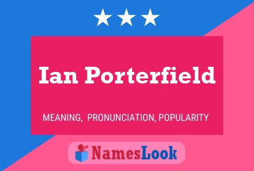 Постер имени Ian Porterfield