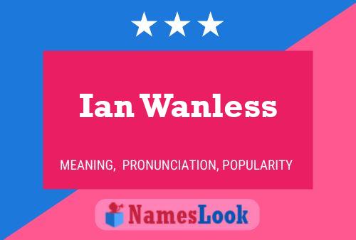 Постер имени Ian Wanless