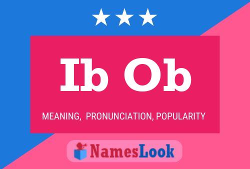 Постер имени Ib Ob