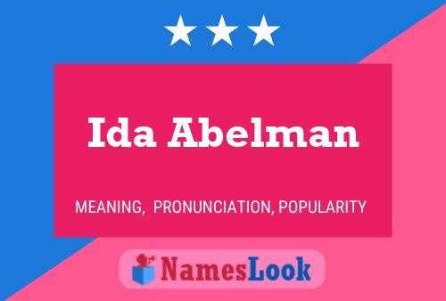 Постер имени Ida Abelman