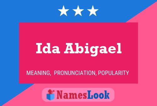 Постер имени Ida Abigael