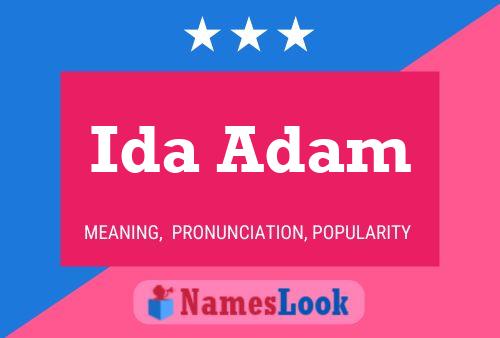 Постер имени Ida Adam