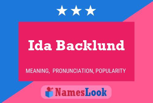 Постер имени Ida Backlund