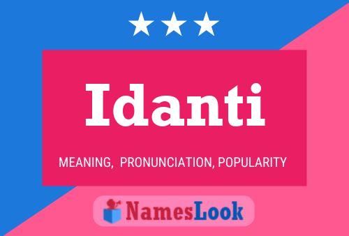 Постер имени Idanti