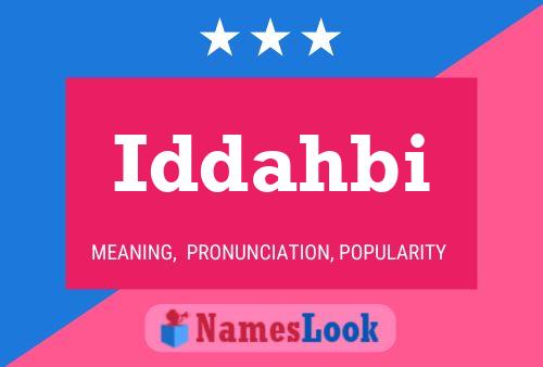 Постер имени Iddahbi