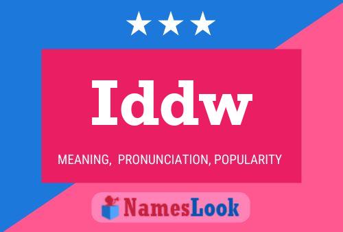 Постер имени Iddw