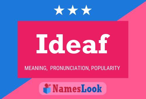 Постер имени Ideaf