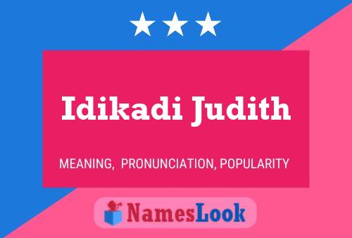 Постер имени Idikadi Judith