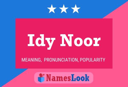 Постер имени Idy Noor