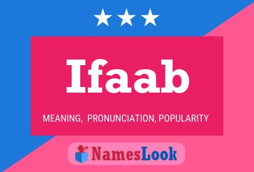 Постер имени Ifaab