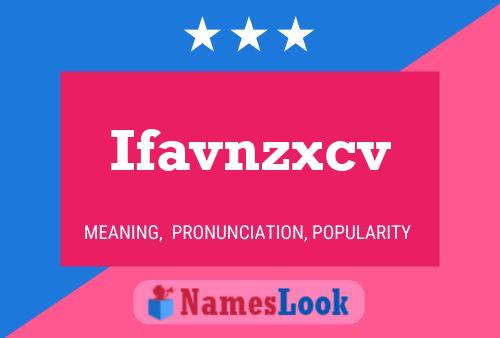 Постер имени Ifavnzxcv