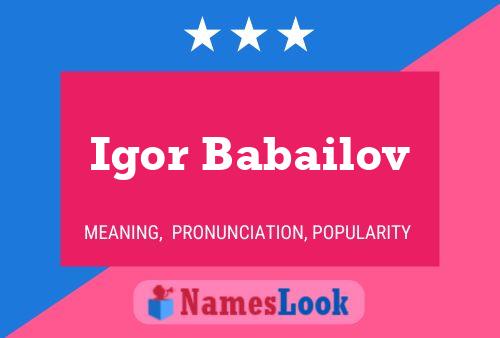 Постер имени Igor Babailov