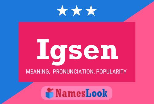 Постер имени Igsen