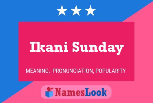 Постер имени Ikani Sunday