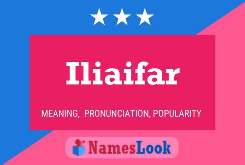 Постер имени Iliaifar