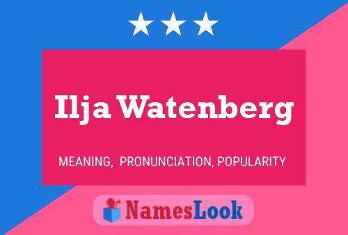 Постер имени Ilja Watenberg