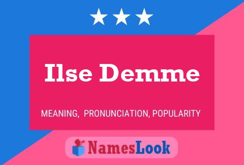 Постер имени Ilse Demme