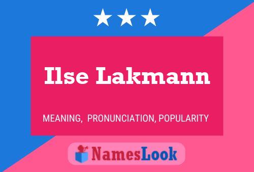 Постер имени Ilse Lakmann