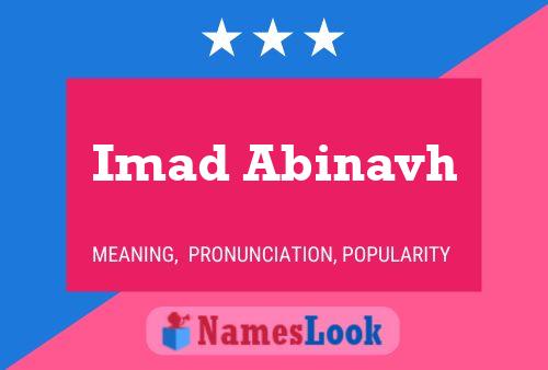 Постер имени Imad Abinavh