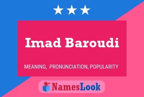 Постер имени Imad Baroudi