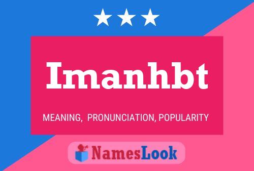 Постер имени Imanhbt