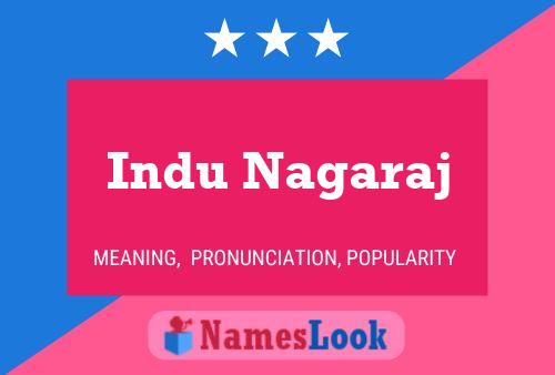 Постер имени Indu Nagaraj