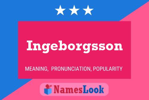 Постер имени Ingeborgsson