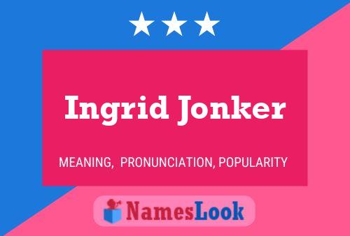 Постер имени Ingrid Jonker