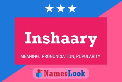 Постер имени Inshaary