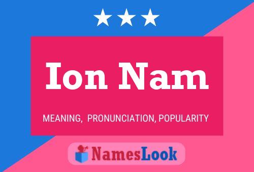 Постер имени Ion Nam