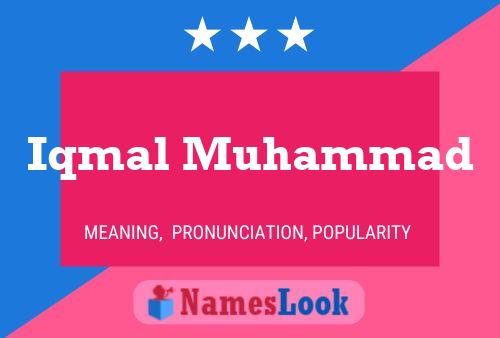 Постер имени Iqmal Muhammad