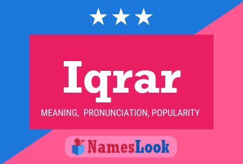 Постер имени Iqrar