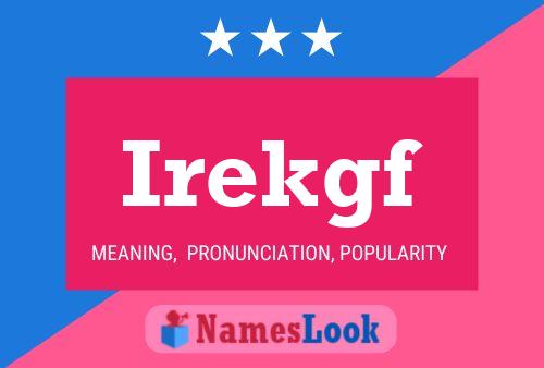 Постер имени Irekgf