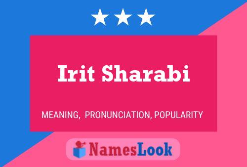 Постер имени Irit Sharabi