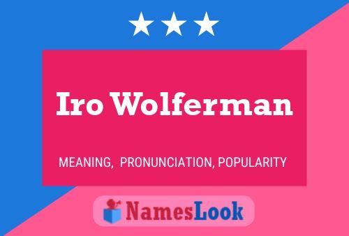 Постер имени Iro Wolferman