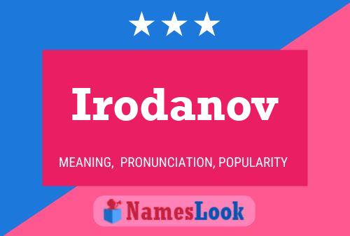 Постер имени Irodanov