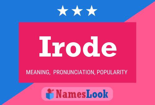 Постер имени Irode