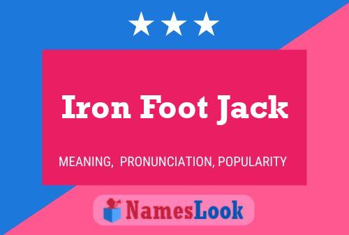 Постер имени Iron Foot Jack