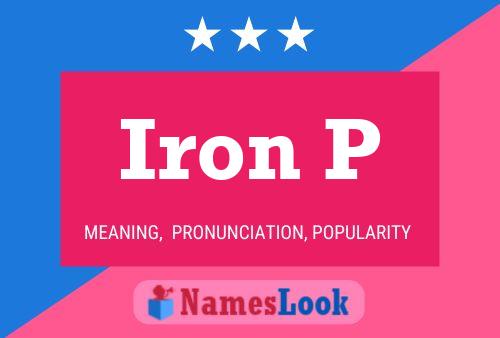 Постер имени Iron P