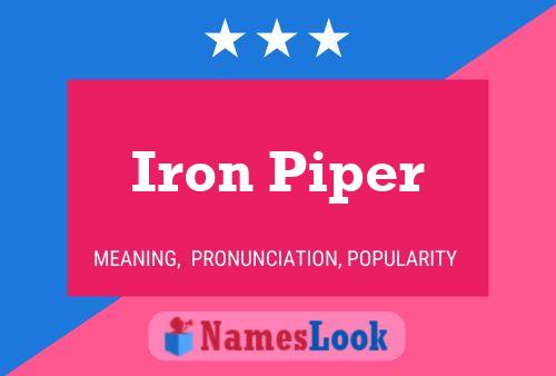 Постер имени Iron Piper